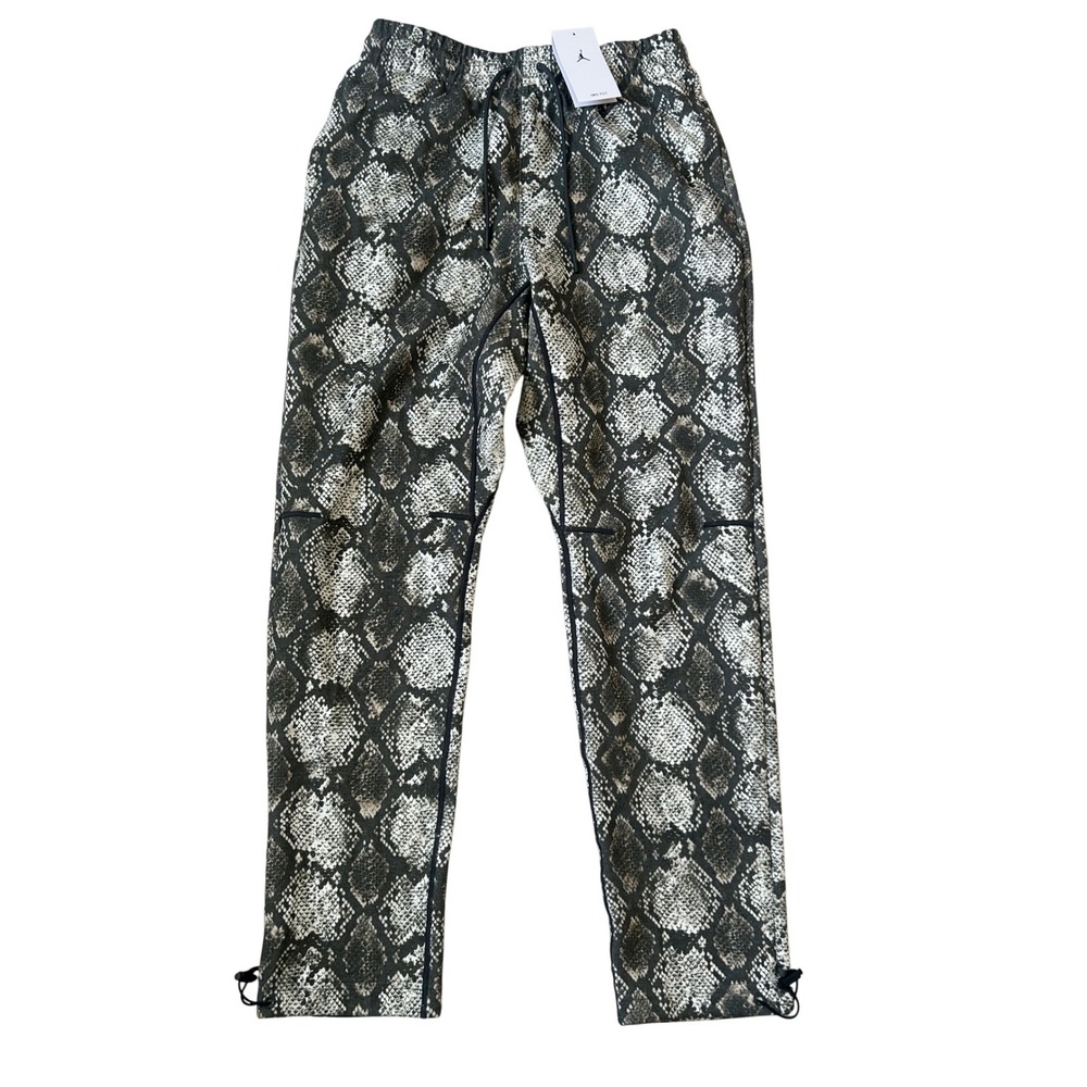 Jordan Dri-FIT Sport Woven Snakeskin Pants Mens Medium HF9896-133‎ Olive Grey